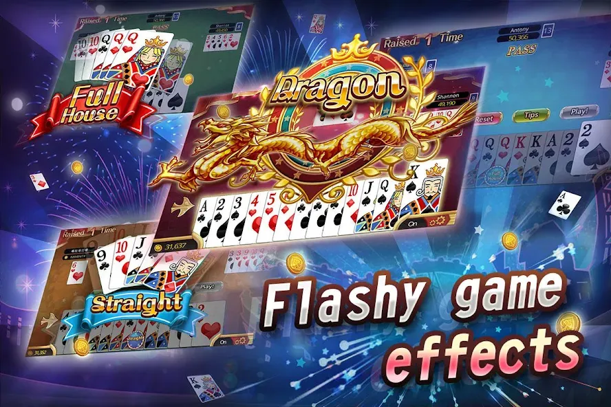 Взломанная Fun Big 2 Taiwan: Card Craze [MOD: безлимитные монеты и бонусы] на Андроид — скриншот 2