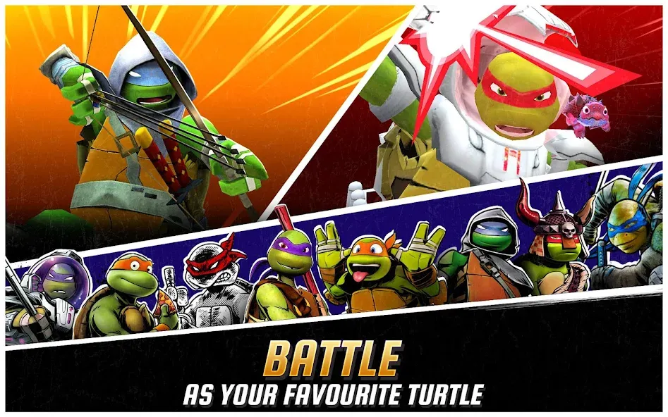 Взломанная Ninja Turtles: Legends [MOD: безлимитные деньги и усиленные герои] на Андроид — скриншот 5
