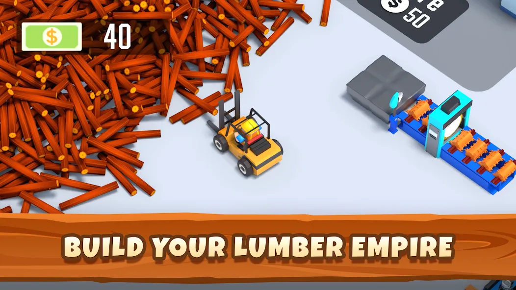 Взломанная Idle Lumber - Bedrijfs Magnate [MOD: безлимитные деньги и ресурсы] на Андроид — скриншот 3