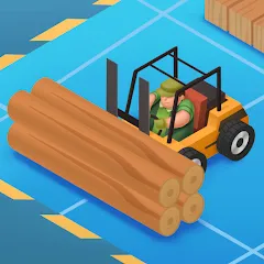 Взломанная Idle Lumber - Bedrijfs Magnate [MOD: безлимитные деньги и ресурсы] на Андроид