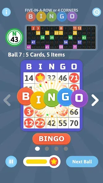 Скачать взлом Bingo Mania - Light Bingo Game [MOD: безлимитные монеты и бонусы] — скриншот 3