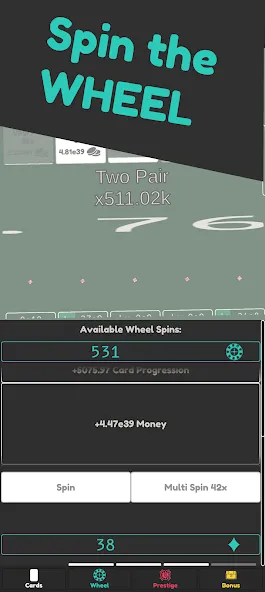 Взломанная Idle Dice 2 [MOD: безлимитные монеты и ускоренная прокачка] на Андроид — скриншот 3