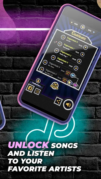 Взломанная Guitar Hero Game: EDM Music [MOD: безлимитные деньги и все песни открыты] на Андроид — скриншот 2