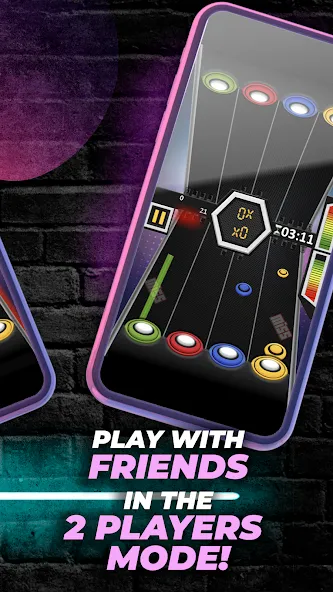Взломанная Guitar Hero Game: EDM Music [MOD: безлимитные деньги и все песни открыты] на Андроид — скриншот 4