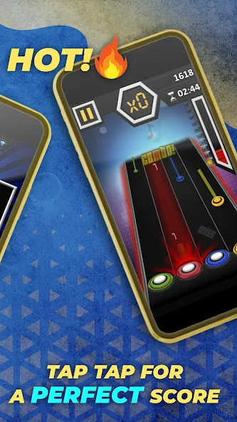 Guitar Hero Mobile: Music Game [MOD: безлимитные деньги и открыты все песни] на Андроид — скриншот 3