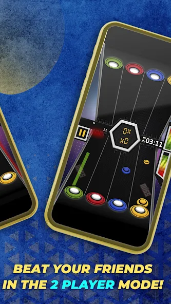 Guitar Hero Mobile: Music Game [MOD: безлимитные деньги и открыты все песни] на Андроид — скриншот 4