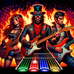 Guitar Hero Mobile: Music Game [MOD: безлимитные деньги и открыты все песни] на Андроид