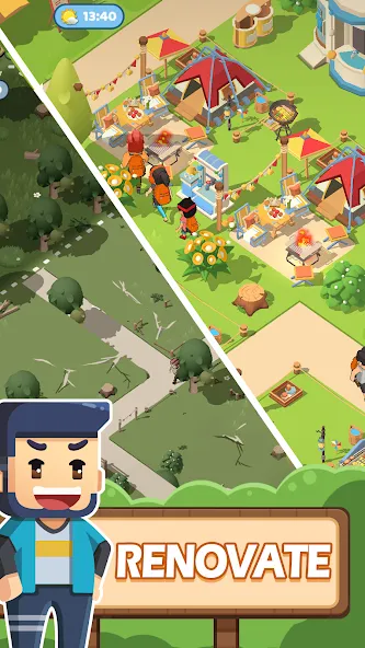 Взломанная Campsite Craze: Puzzle Merge [MOD: безлимитные ресурсы и быстрый прогресс] на Андроид — скриншот 4
