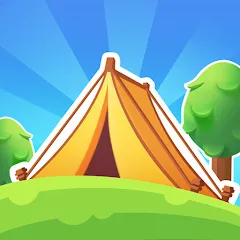 Взломанная Campsite Craze: Puzzle Merge [MOD: безлимитные ресурсы и быстрый прогресс] на Андроид