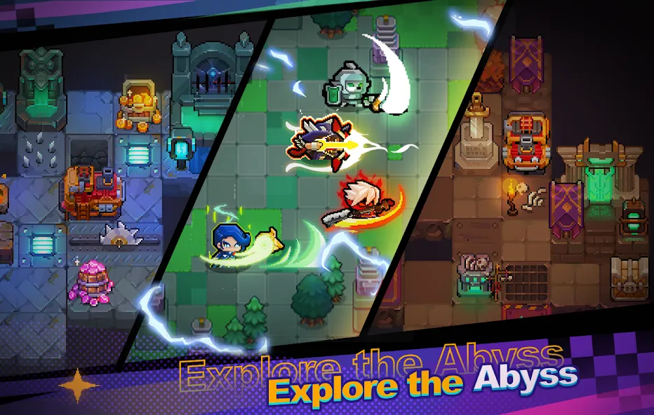 Взломанная Abyss & War - Adventure, Arena [MOD: много денег и усиленные герои] на Андроид — скриншот 3