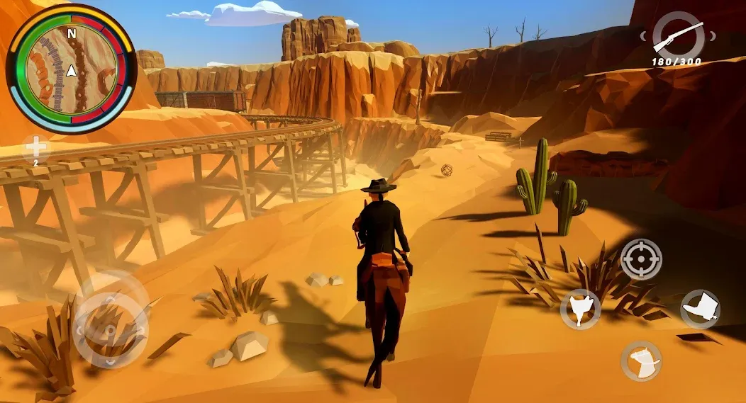 West Cowboy Western Polygon [MOD: безлимитные деньги и все персонажи] — Скачать бесплатно (APK) — скриншот 1