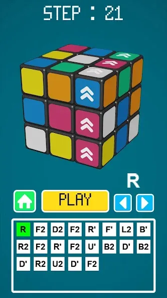 Magic Cube Solver [MOD: подсказки доступны без ограничений] на Андроид — скриншот 3