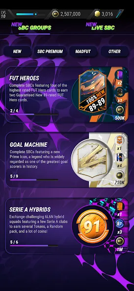 MADFUT 23 [MOD: безлимитные монеты и открытые наборы] (Бесплатно / APK) — скриншот 3