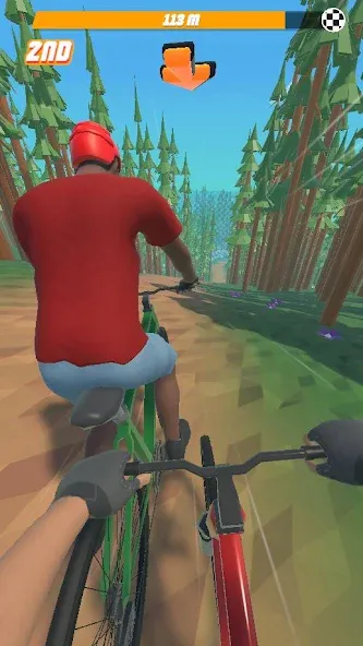 Bike Hill 3D [MOD: безлимитные деньги и все трассы открыты] на Андроид — скриншот 1