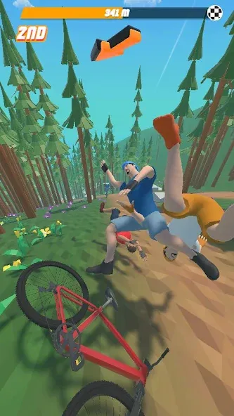 Bike Hill 3D [MOD: безлимитные деньги и все трассы открыты] на Андроид — скриншот 3