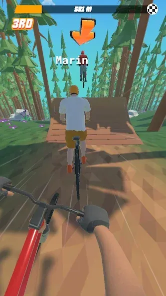 Bike Hill 3D [MOD: безлимитные деньги и все трассы открыты] на Андроид — скриншот 5