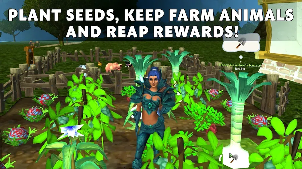 Скачать взлом Villagers & Heroes - MMO RPG [MOD: безлимитные ресурсы и открыты все уровни] — скриншот 4