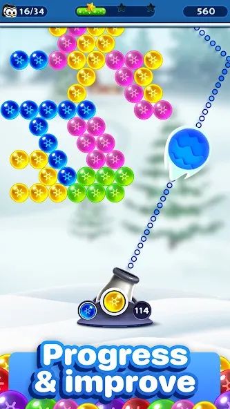 Bubble Pop Games: Shooter Cash [MOD: безлимитные монеты и жизни] последняя версия — скриншот 2