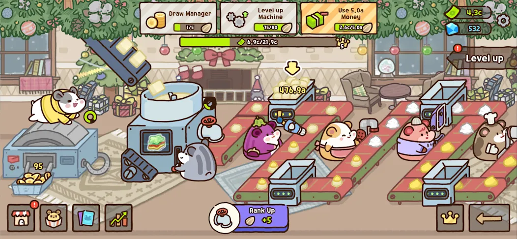 Hamster Cookie Factory [MOD: безлимитные монеты и ускоренное производство] (Бесплатно / APK) — скриншот 5