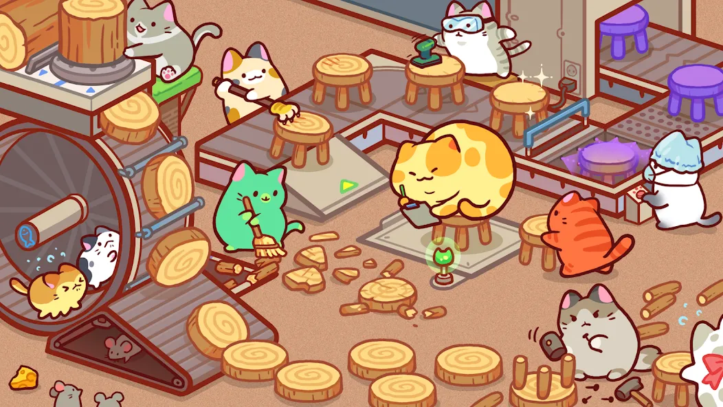 Kitty Cat Tycoon [MOD: безлимитные деньги и ресурсы] последняя версия — скриншот 1