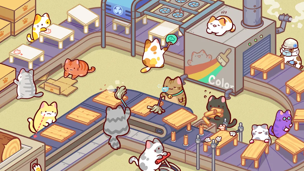 Kitty Cat Tycoon [MOD: безлимитные деньги и ресурсы] последняя версия — скриншот 4
