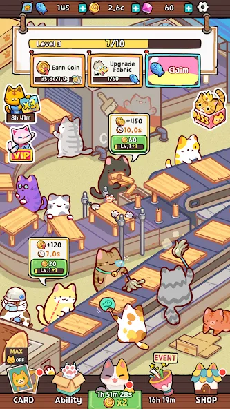 Kitty Cat Tycoon [MOD: безлимитные деньги и ресурсы] последняя версия — скриншот 5