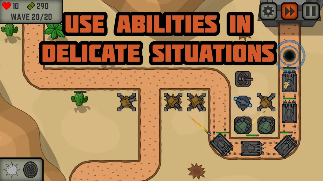 Tactical War: Tower Defense [MOD: безлимитные деньги и мощные войска] — Скачать бесплатно (APK) — скриншот 2