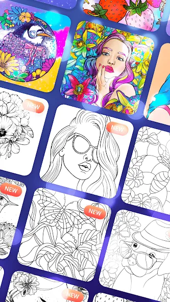 Скачать взлом Magic Paint: Color by number [MOD: безлимитные подсказки и краски] — скриншот 3