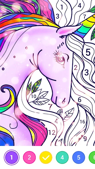 Скачать взлом Magic Paint: Color by number [MOD: безлимитные подсказки и краски] — скриншот 5