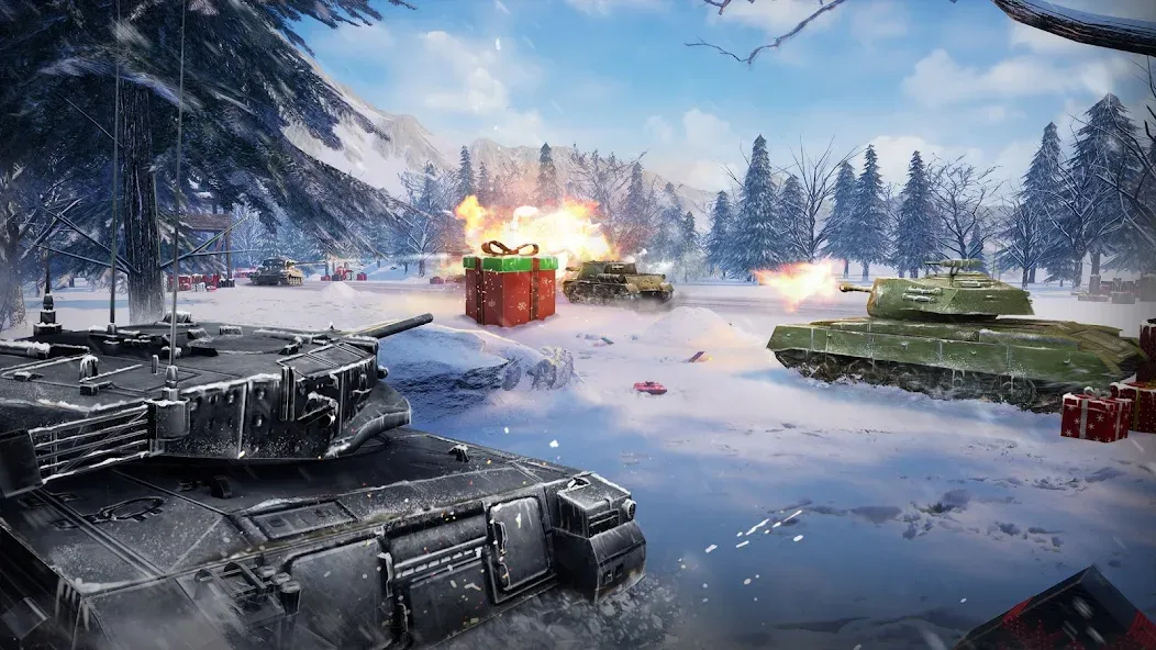 Furious Tank: War of Worlds [MOD: безлимитные деньги и боеприпасы] (Бесплатно / APK) — скриншот 2