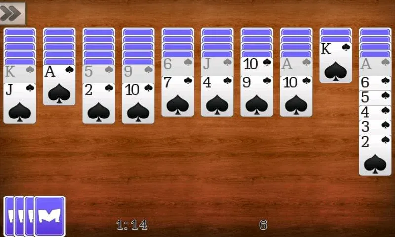 Скачать взлом Spider Solitaire [MOD: без рекламы и бесконечные подсказки] — скриншот 2