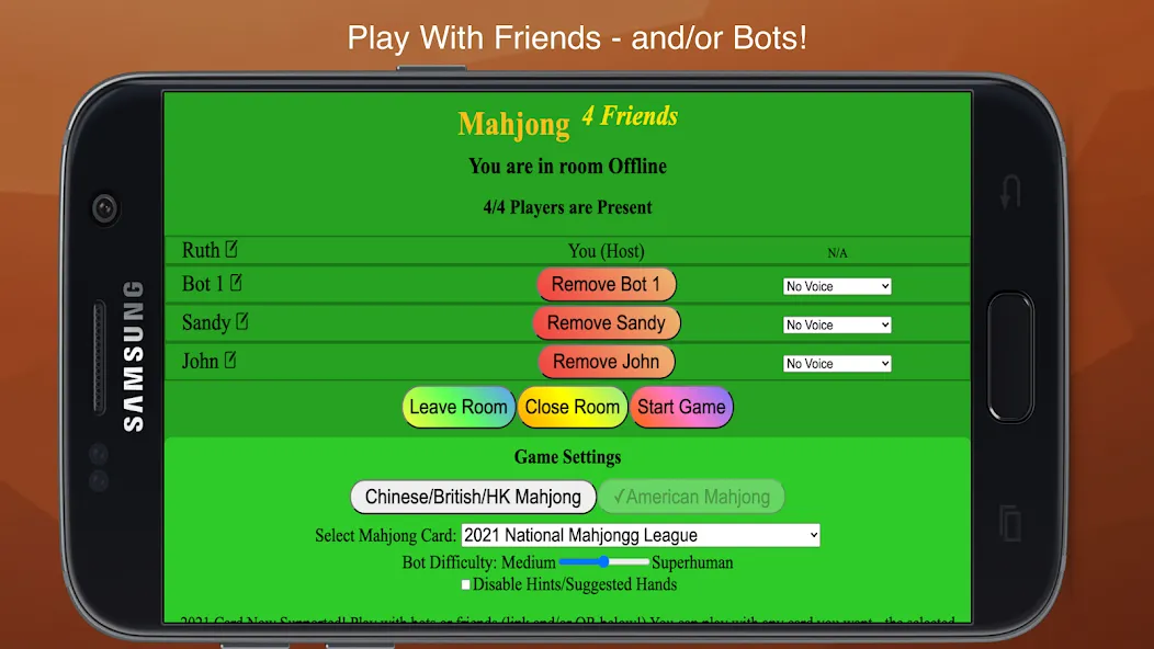 Скачать Mahjong 4 Friends [MOD: много игроков и быстрый поиск] на телефон — скриншот 2