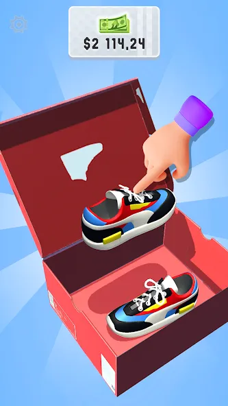 Скачать взлом Sneaker Art! - Coloring Games [MOD: открыты все кроссовки и уровни] — скриншот 2