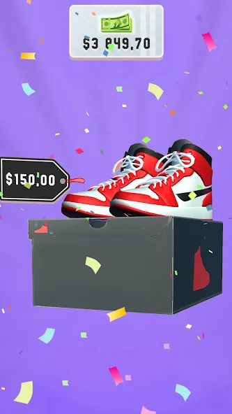Скачать взлом Sneaker Art! - Coloring Games [MOD: открыты все кроссовки и уровни] — скриншот 5