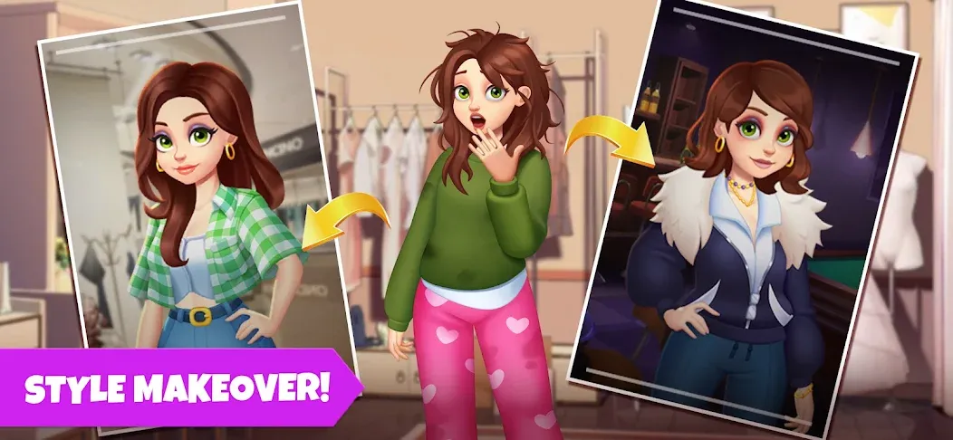 Скачать взлом Makeover Blast: Dressup Salon [MOD: безлимитные деньги и алмазы] — скриншот 4