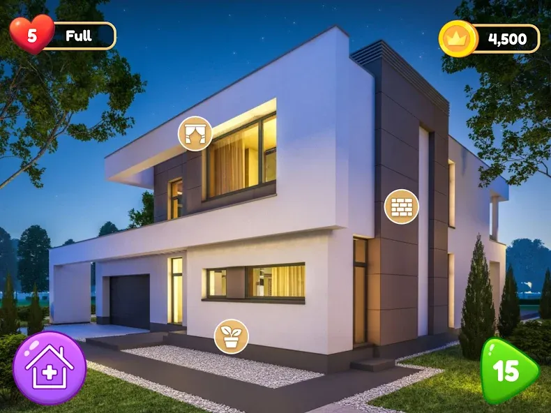 Скачать взлом Home Renovation Games 2023 [MOD: безлимитные деньги и все уровни] — скриншот 4