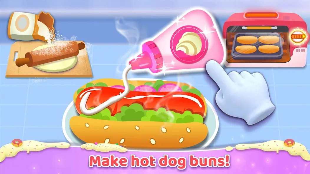Скачать Little Panda: Sweet Bakery [MOD: безлимитные монеты и все рецепты открыты] — скриншот 4