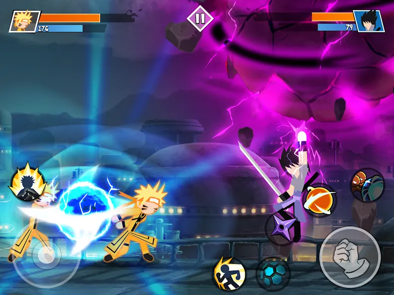 Скачать Stick Ninja Fight [MOD: безлимитные деньги и энергия] — скриншот 5