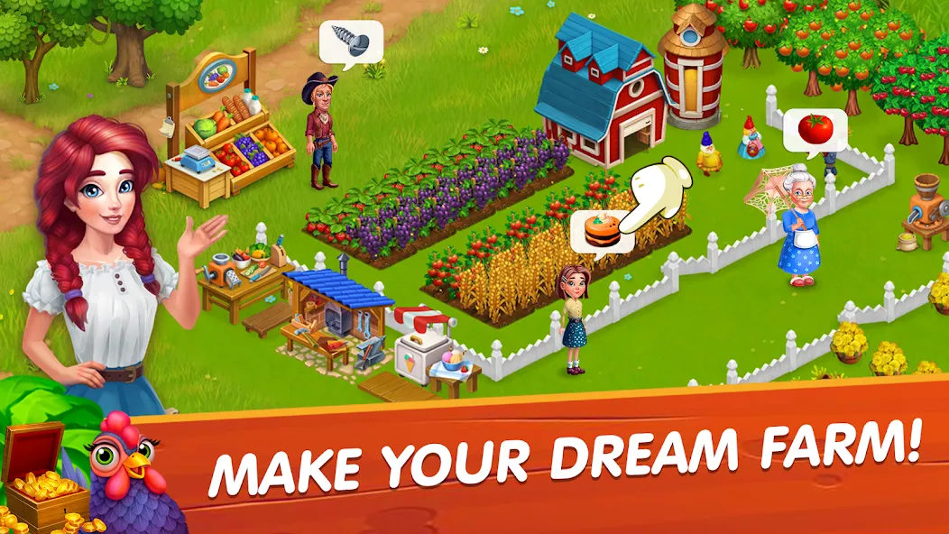 Взломанная Farm Bay [MOD: безлимитные монеты и ресурсы] на Андроид — скриншот 3