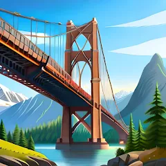 Bridgezz: Bridge Construction [MOD: безлимитные деньги и все уровни] на Андроид