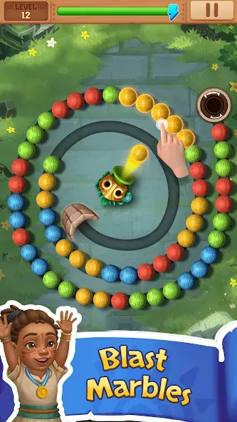 Island Adventure Jungle Blast [MOD: безлимитные монеты и все уровни открыты] на Андроид — скриншот 1