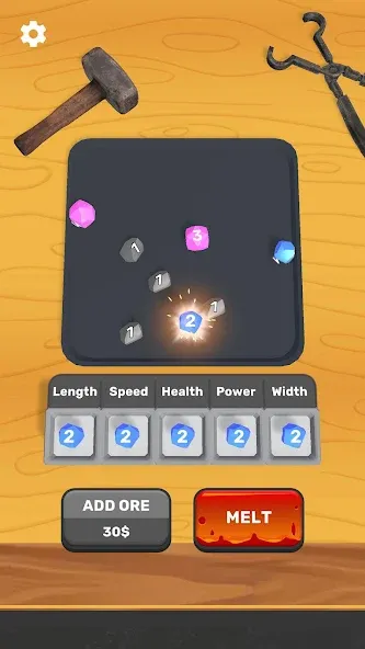 Скачать Sword Melter [MOD: много денег и мощный меч] — скриншот 2