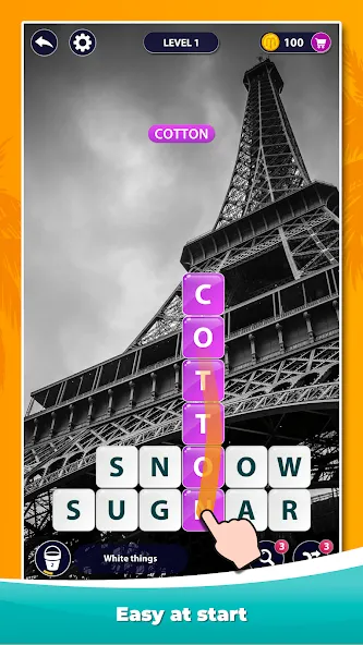 Word Surf - Word Game [MOD: безлимитные подсказки и открыты все уровни] на Андроид — скриншот 1