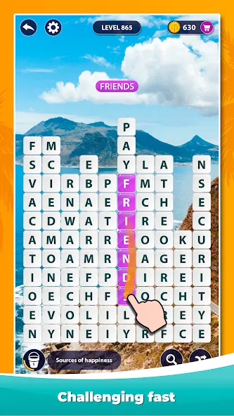 Word Surf - Word Game [MOD: безлимитные подсказки и открыты все уровни] на Андроид — скриншот 2