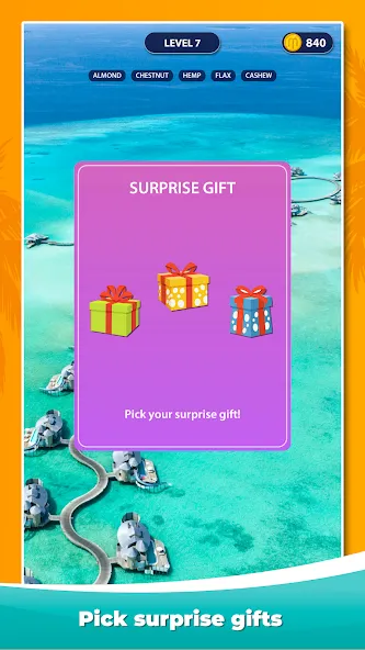 Word Surf - Word Game [MOD: безлимитные подсказки и открыты все уровни] на Андроид — скриншот 4
