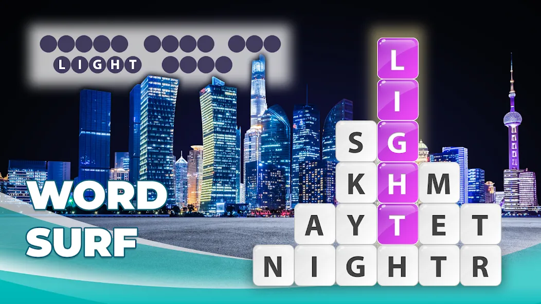 Word Surf - Word Game [MOD: безлимитные подсказки и открыты все уровни] на Андроид — скриншот 5