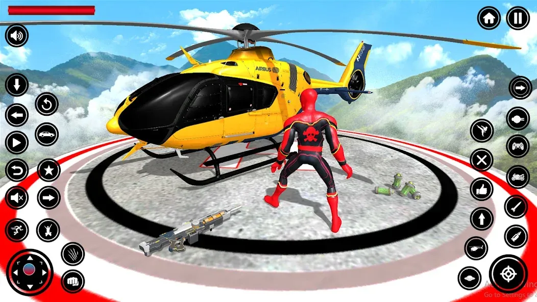 Flying Spider Rope Hero Fight [MOD: безлимитные деньги и суперсила героя] последняя версия — скриншот 3