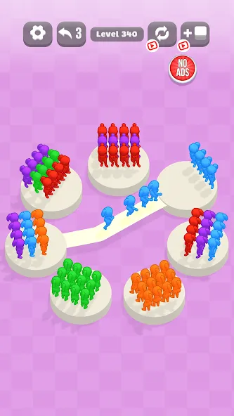 Скачать взлом Escape Island: Fun Color Sort [MOD: безлимитные подсказки и открыты все уровни] — скриншот 1