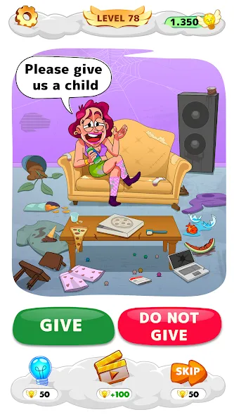 Help Me: Tricky Brain Puzzles [MOD: без рекламы и открыты все уровни] — Скачать бесплатно (APK) — скриншот 2
