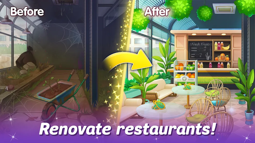 Cooking Live - restaurant game [MOD: безлимитные деньги и энергия] (Бесплатно / APK) — скриншот 2